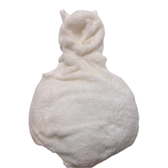 Carter’s Llama One piece Hoodie Fuzzy Cream Hooded Outfit Size 6-9 months - Picture 5 of 5